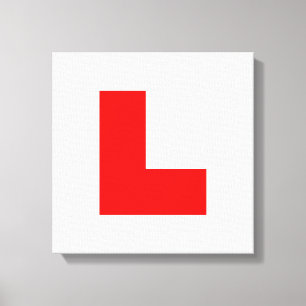 L-Plate Learner Driver / Bachelorette Hen Night Leinwanddruck