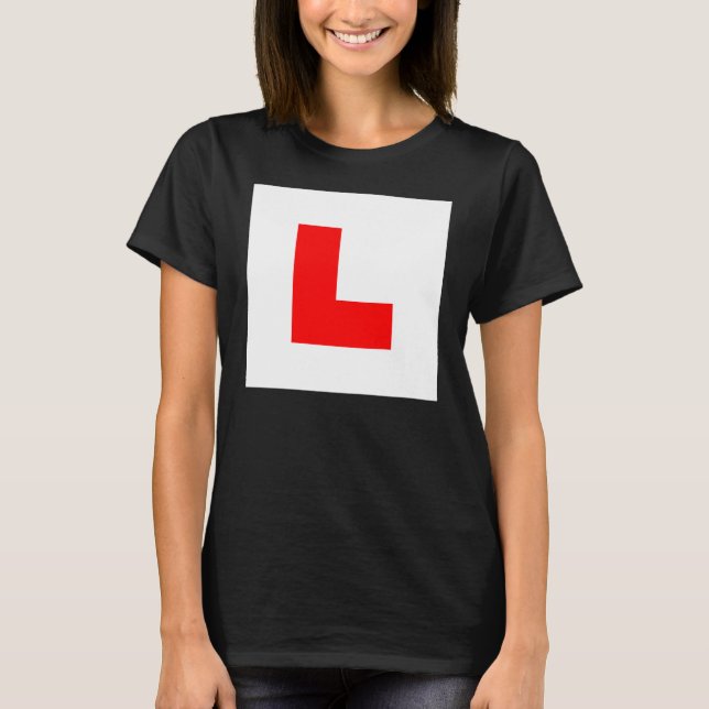 L-Plate Learner Driver / Bachelorette Hen Night T-Shirt (Vorderseite)