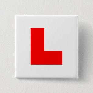 L-Platte Anfänger-Fahrer-/Bachelorette Henne-Nach Button