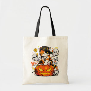 L&S Hip Hop Dreifarbenkatze Halloween Tragetasche