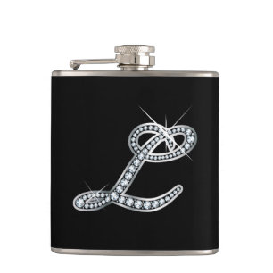 L Script "Diamond Bling"-Flasche Flachmann