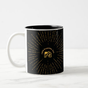L.W.H.-Eigenschaften Burst-Logo Zweifarbige Tasse
