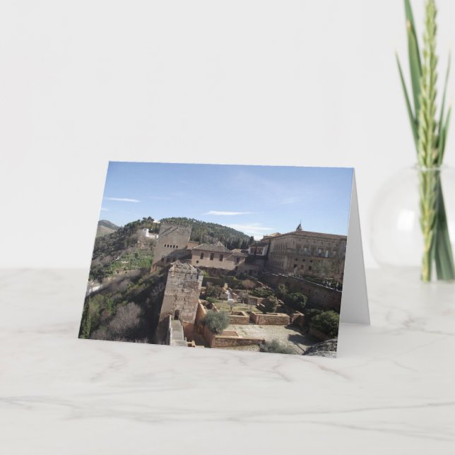 La Alhambra, Granada, Spanien Karte (Vorderseite)