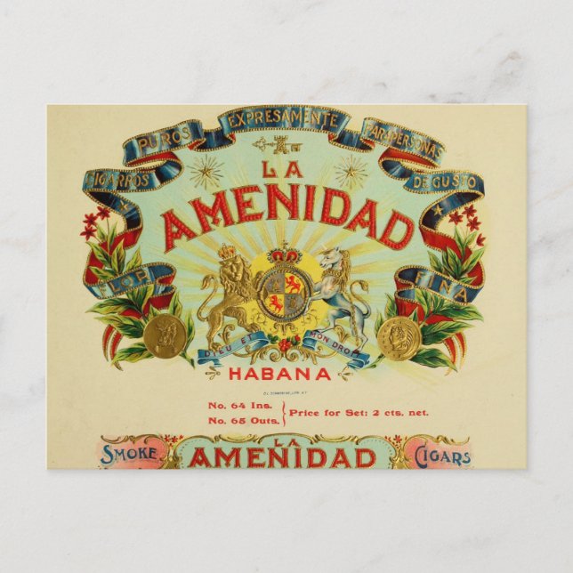 La Amenidad Cigars Postkarte (Vorderseite)