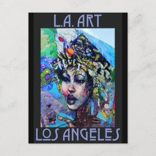 LA Art Postcard Postkarte
