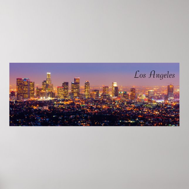 LA at  Night Poster (Vorne)