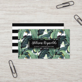 La banane laisse à palmier le carte de visite