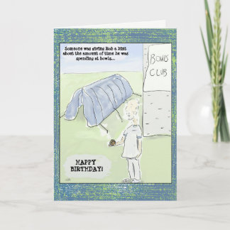 La bande dessinée drôle roule carte d'anniversaire