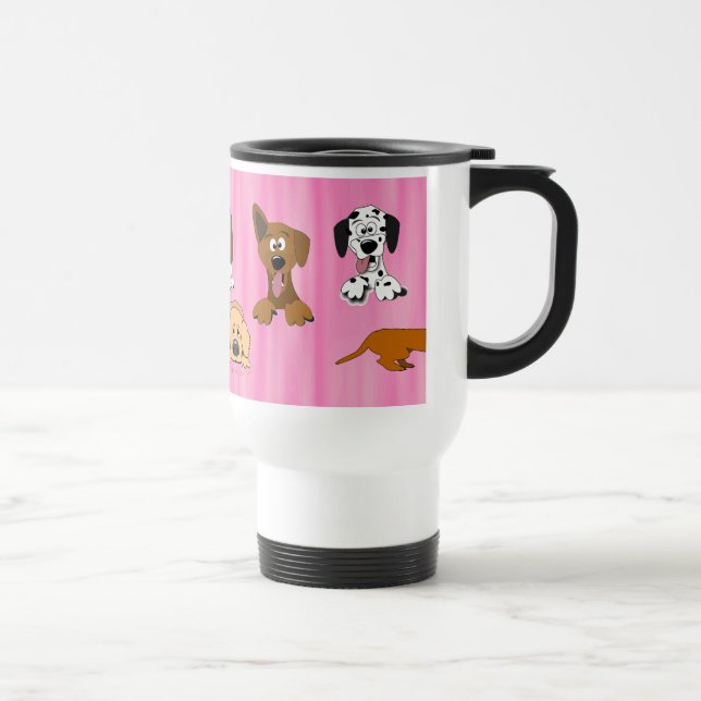 La bande dessinée poursuit la tasse inoxydable (Droite)