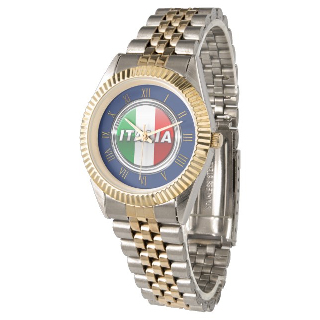 La Bandiera - Die italienische Flagge Armbanduhr (Schrägansicht)