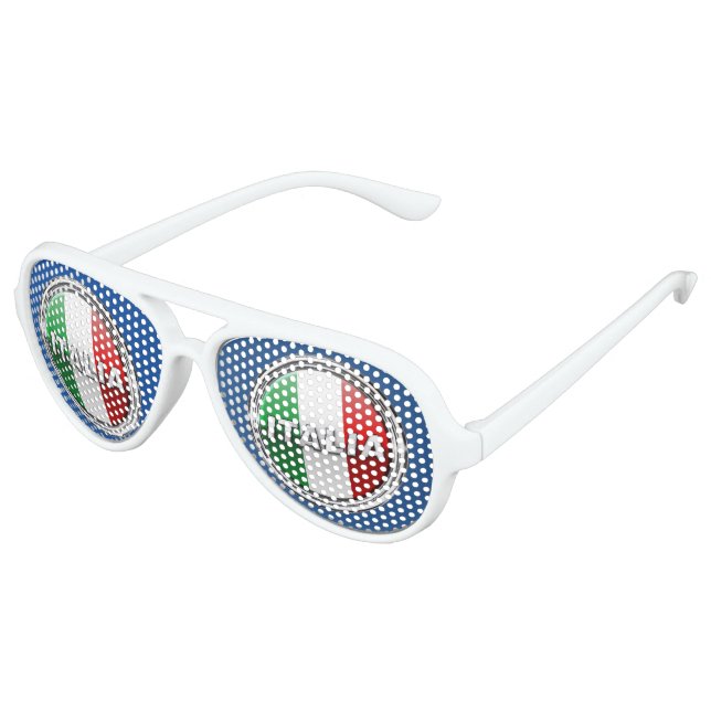 La Bandiera - Die italienische Flagge Partybrille (Schrägansicht)