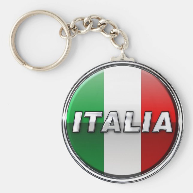 La Bandiera - Die italienische Flagge Schlüsselanhänger (Vorne)
