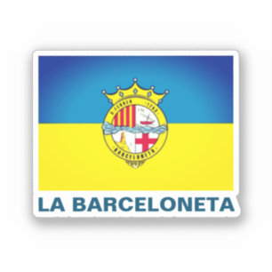 La Barceloneta (Flagge, Stadtviertel in Barcelona) Aufkleber