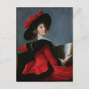 La Baronne de Crussol, 1785 Postkarte