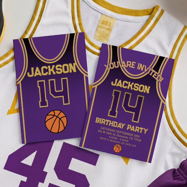 LA Basketball Team Einladung zum Geburtstag (Von Creator hochgeladen)