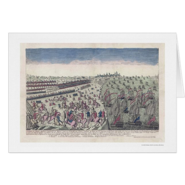La bataille de la copie 1781 de Yorktown (Devant horizontal)