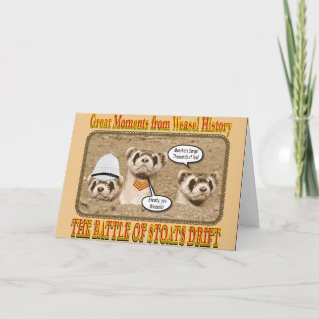 La bataille de Stoats Carte pour notes de dérive (Devant)