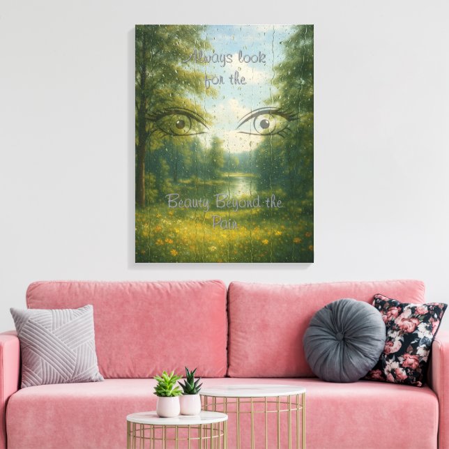 La beauté au-delà de la douleur toile étirée (Insitu(Salon))