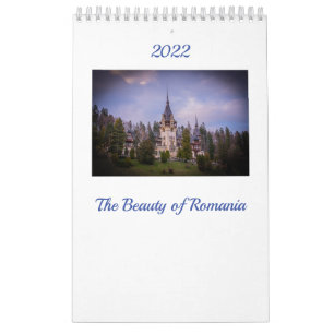 La beauté de la Roumanie, Calendrier d'une page