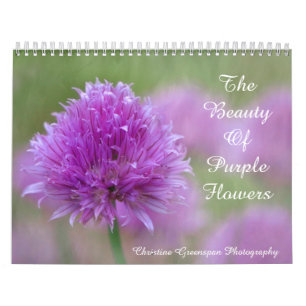 La Beauté Des Fleurs Violettes Calendrier