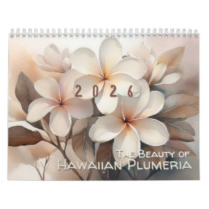 La Beauté du Calendrier Moyen Plumeria Hawaïen