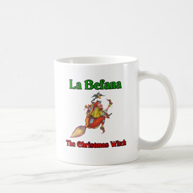 La Befana die Weihnachtshexe. Kaffeetasse (Rechts)