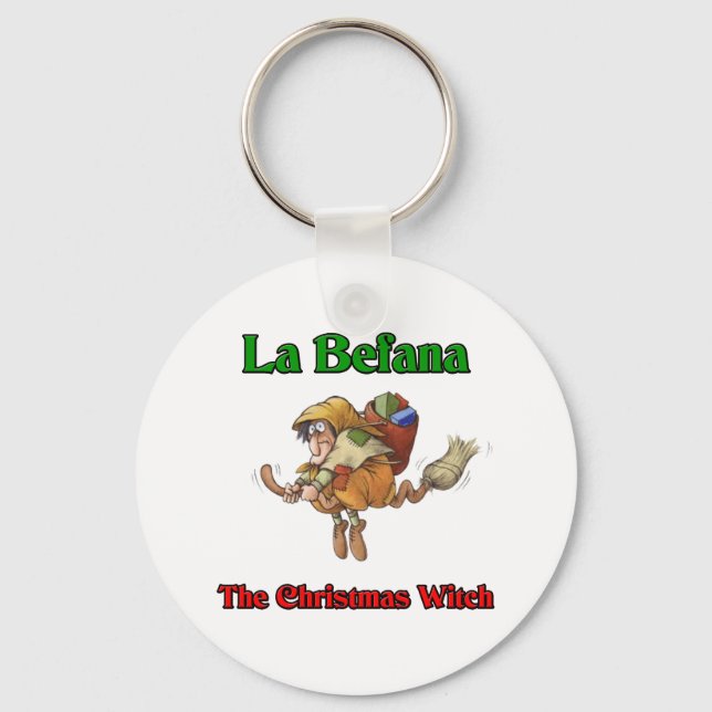La Befana Die Weihnachtshexe.. Schlüsselanhänger (Vorderseite)