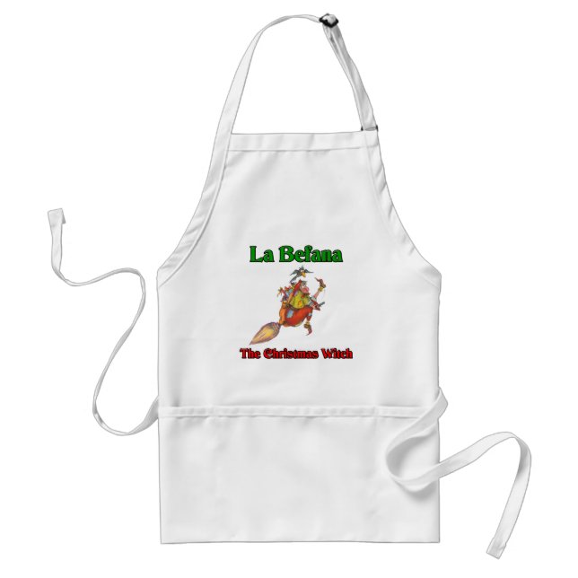 La Befana die Weihnachtshexe. Schürze (Vorne)