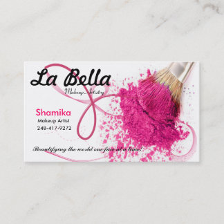 La Bella Salon-Maskenbildner-Visitenkarte Visitenkarte