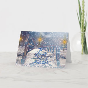 La belle carte de voeux de Noël