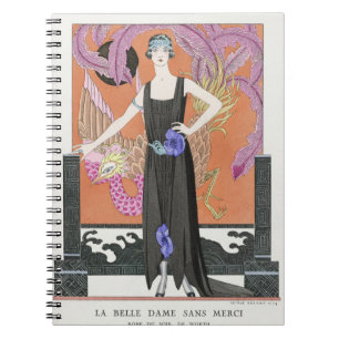 La belle dame sans merci von George Barbier Notizblock