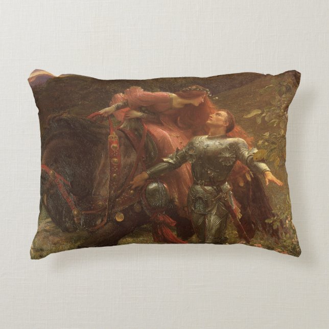 La Belle Dame sans Merci von Sir Frank Dicksee Dekokissen (Vorderseite)
