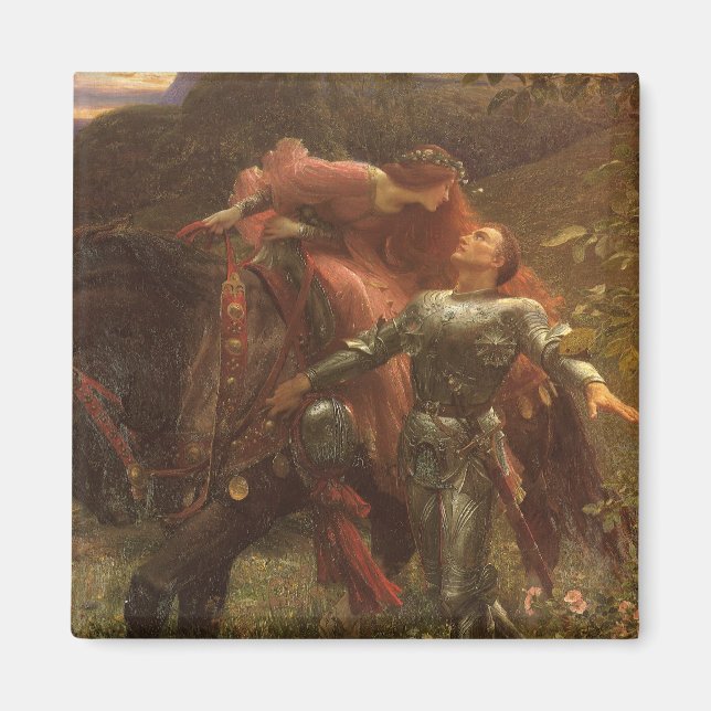 La Belle Dame sans Merci von Sir Frank Dicksee Magnet (Vorne)