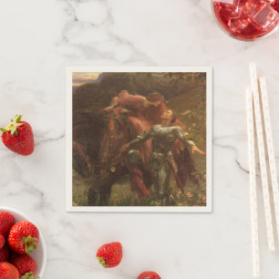 La Belle Dame sans Merci von Sir Frank Dicksee Serviette