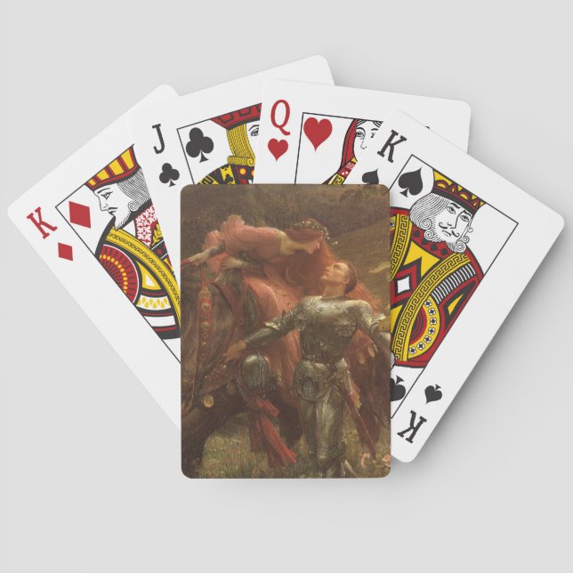 La Belle Dame sans Merci von Sir Frank Dicksee Spielkarten (Rückseite)