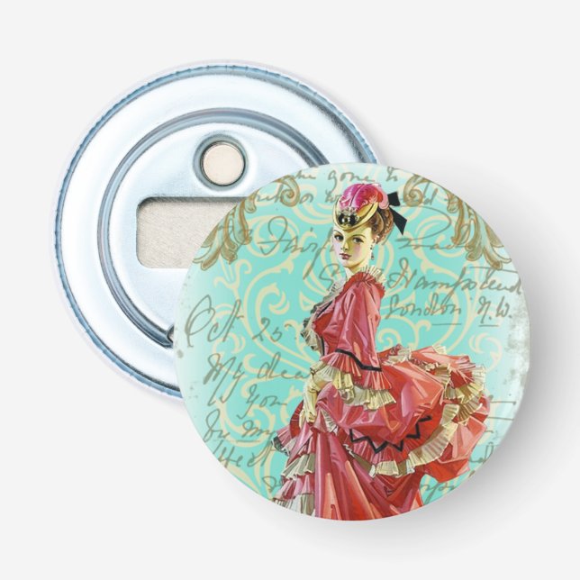 La Belle Epoque - Button Bottle Opener Flaschenöffner (Vorderseite)