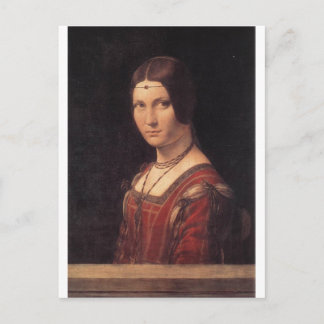 La Belle Ferronniere by Leonardo Da Vinci Postkarte