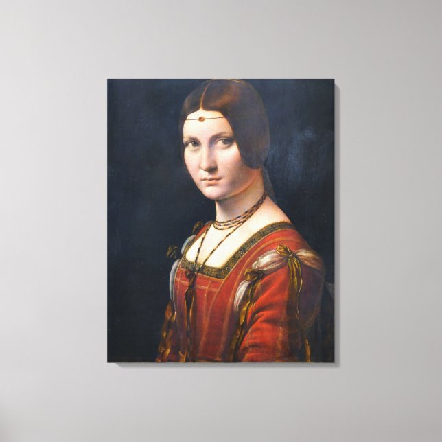 La Belle Ferronniere Leinwanddruck (Vorderseite)