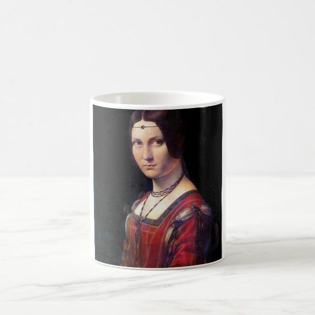 La Belle Ferronniere, Leonardo da Vinci Kaffeetasse (Mittel)