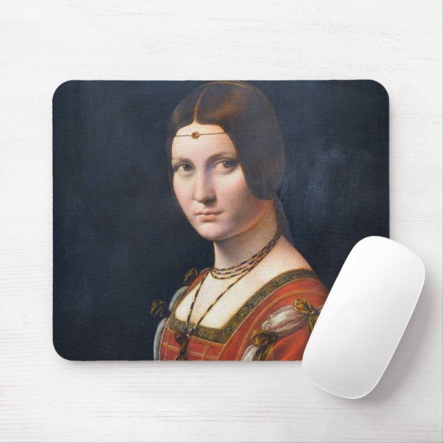 La Belle Ferronniere Mousepad (Mit Mouse)