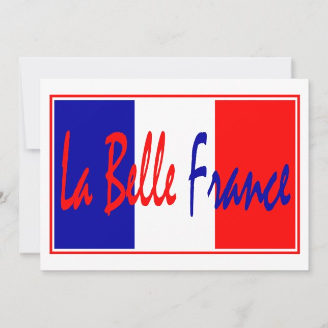 La Belle France - Invitation de la Fête à thème (Devant)