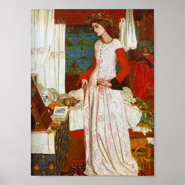 La Belle Iseult | Königin Guenevere, William Morri Poster (Vorne)