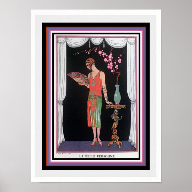 "La Belle Personne" Déco Imprimer par Barbier 12 x (Devant)