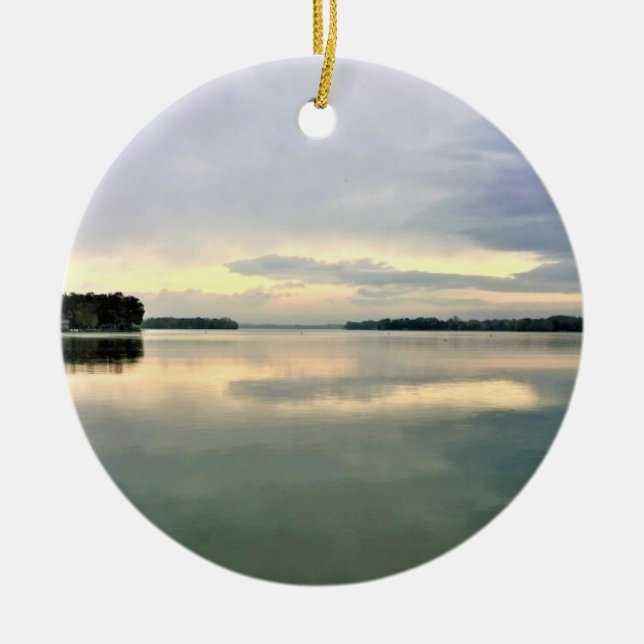 La Belle-See, Oconomowoc, Wisconsin Keramik Ornament (Vorne)