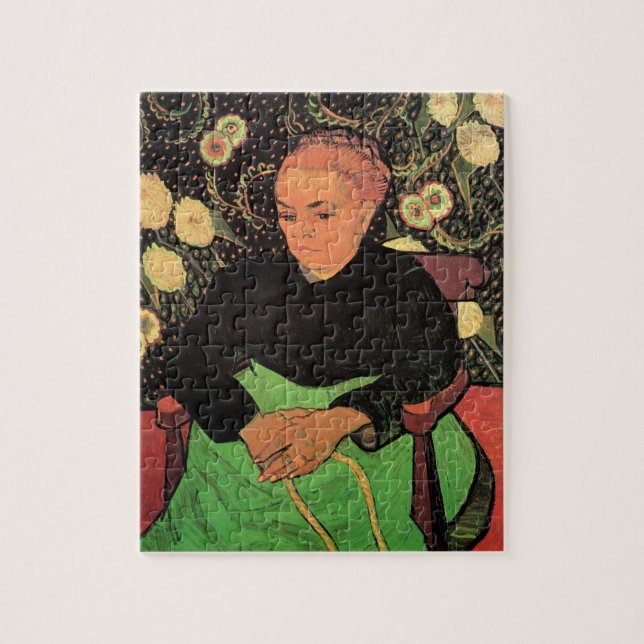 La Berceuse (Augustine Roulin) von Vincent van Gog (Vertikal)
