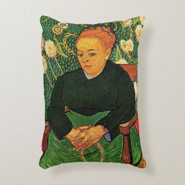 La Berceuse (Augustine Roulin) von Vincent van Gog Dekokissen (Vorderseite(Vertikal))