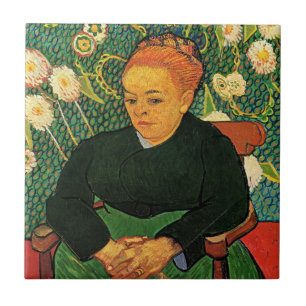 La Berceuse (Augustine Roulin) von Vincent van Gog Fliese