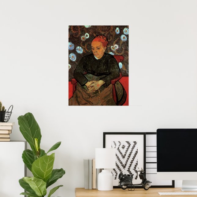 La Berceuse (Augustine Roulin) von Vincent van Gog Poster (Heimbüro)