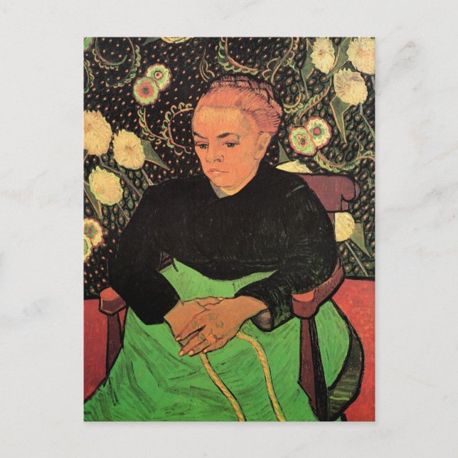 La Berceuse (Augustine Roulin) von Vincent van Gog Postkarte (Vorderseite)