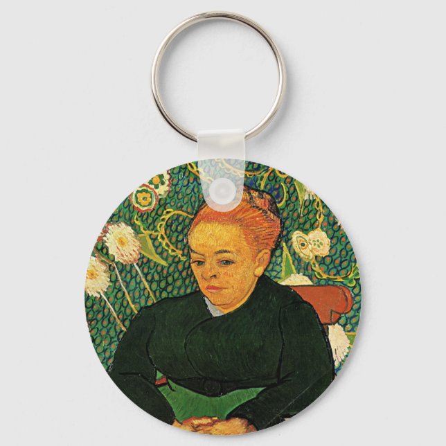 La Berceuse (Augustine Roulin) von Vincent van Gog Schlüsselanhänger (Vorderseite)